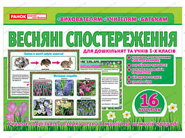 Весняні спостереження (16 двостор. карток+опис)