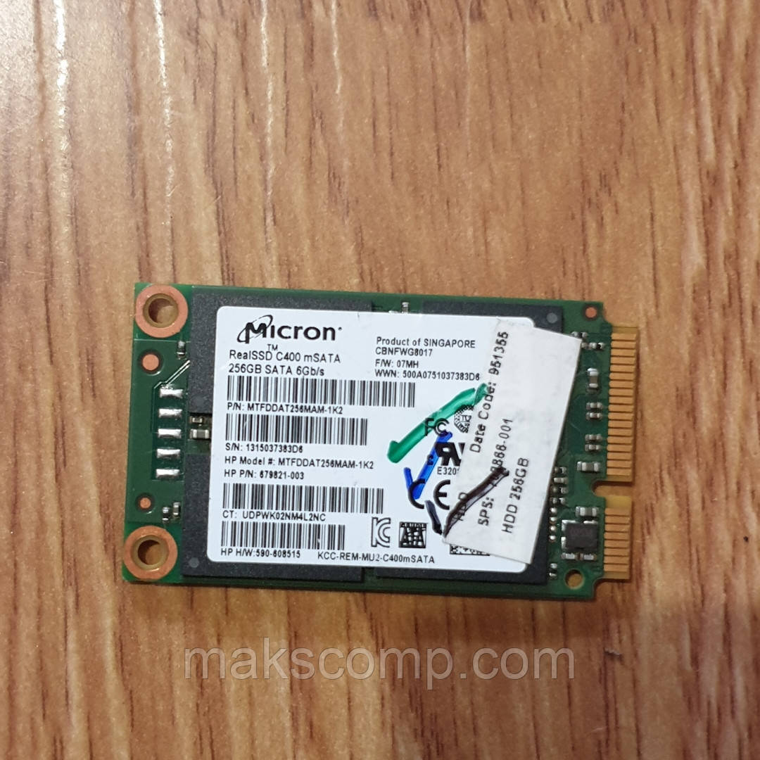 SSD Micron C400 256GB msata SATAIII б/у