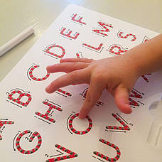 Магнітна дошка Kid O для вивчення англійських друкованих букв від А до Z, фото 2