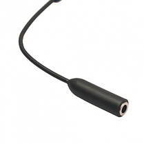 Кабель перехідник аудіо Alitek 3.5 мм jack Male 4 pin на 3.5 мм jack Female 3 pin, фото 2