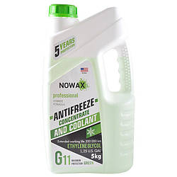 Антифриз-концентрат Nowax Green G11 зелений 5 кг