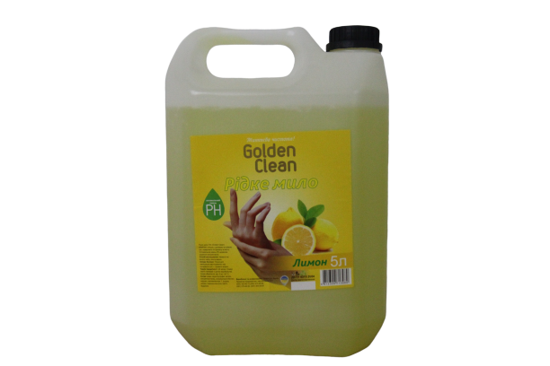 Рідке мило 5 л лимон Golden Clean каністра