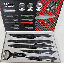 Набір ножів Bass B6980 5 ножів + овочечистка