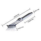 ОПТ Багатофункціональна щітка для миття посуду з дозатором для мийного засобу та насадками пластик, фото 4