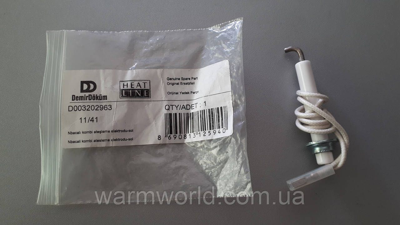 D003202963 Електрод розпалювання Lynx (дим) лівий Protherm