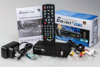 Т2 ресивер Eurosky ES-15 DVB-T2, TV тюнер Т2 приймач