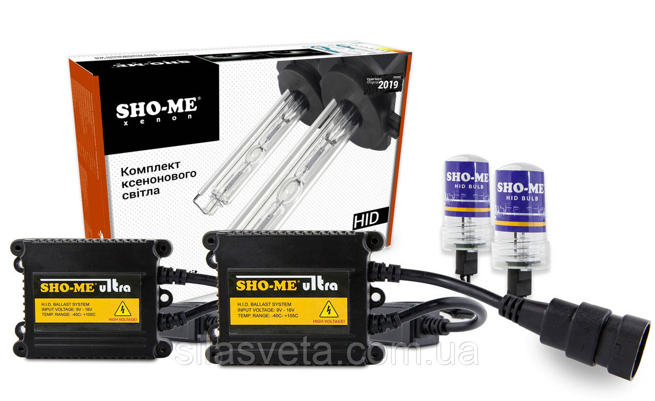 Комплект ксенонового світла "SHO-ME" ULTRA (SLIM) (H1) (4300 K)(12V)(35W)(AC)