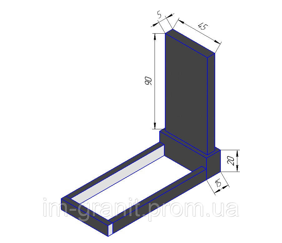 Комплект пам'ятника 0090/45 - фото 1 - id-p1093188194