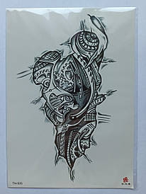 Флеш Тату. 21*15 См. Перевідна. Тимчасова. Біомеханіка, Th-505 4600, Ч/Б