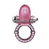 Ерекційне кільце Cook Ring,10 Functions vibe, Pink, фото 7