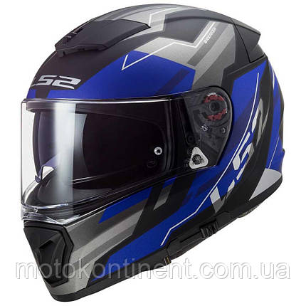 МОТОШЛЕМ ИНТЕГРАЛ LS2 FF390 BREAKER BETA MATT BLUE + PINLOCK XXL, фото 1