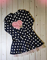 Красиве оригінальне плаття з яскравою нашивкою для дівчаток,див. виміри в ПОВНОМУ ОПИСІ товару