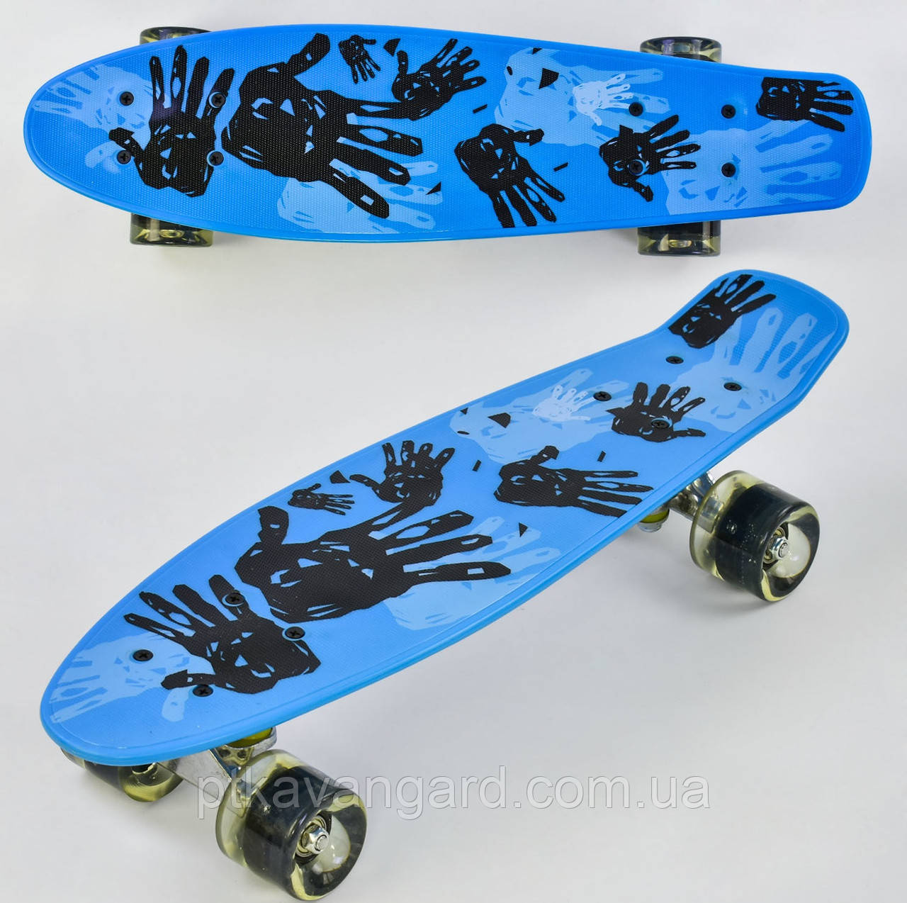 Пенні Борд Блакитний з такими колесами Скейт дитячий Best Board Р 10960