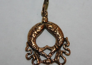 Амулет Пара Золотих Риб бронза., фото 1