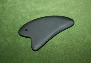 Гуаша скребок шунгіт Бянь Ши лапка 2х-палая