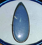 Срібне кільце з ангелітом, розмір 18.2, фото 3
