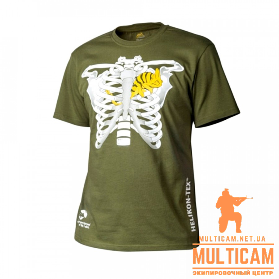 Футболка Helikon-Tex® T-Shirt (Chameleon in Thorax) - Cotton - U. S. Green