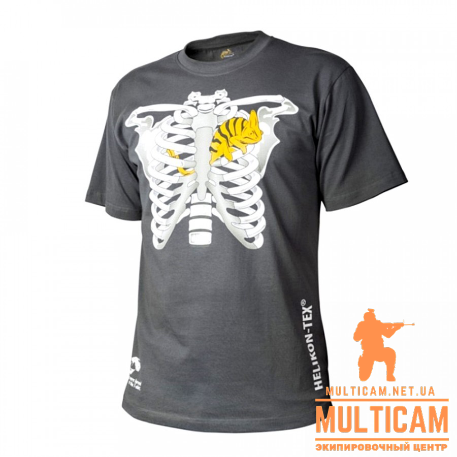 Футболка Helikon-Tex® T-Shirt (Chameleon in Thorax) - Cotton - Shadow Grey
