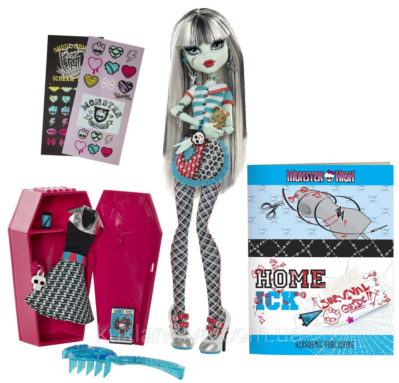 Лялька Monster High Френки Штейн у Класній кімнаті Frankie Stein Doll Home Ick Playset, фото 1