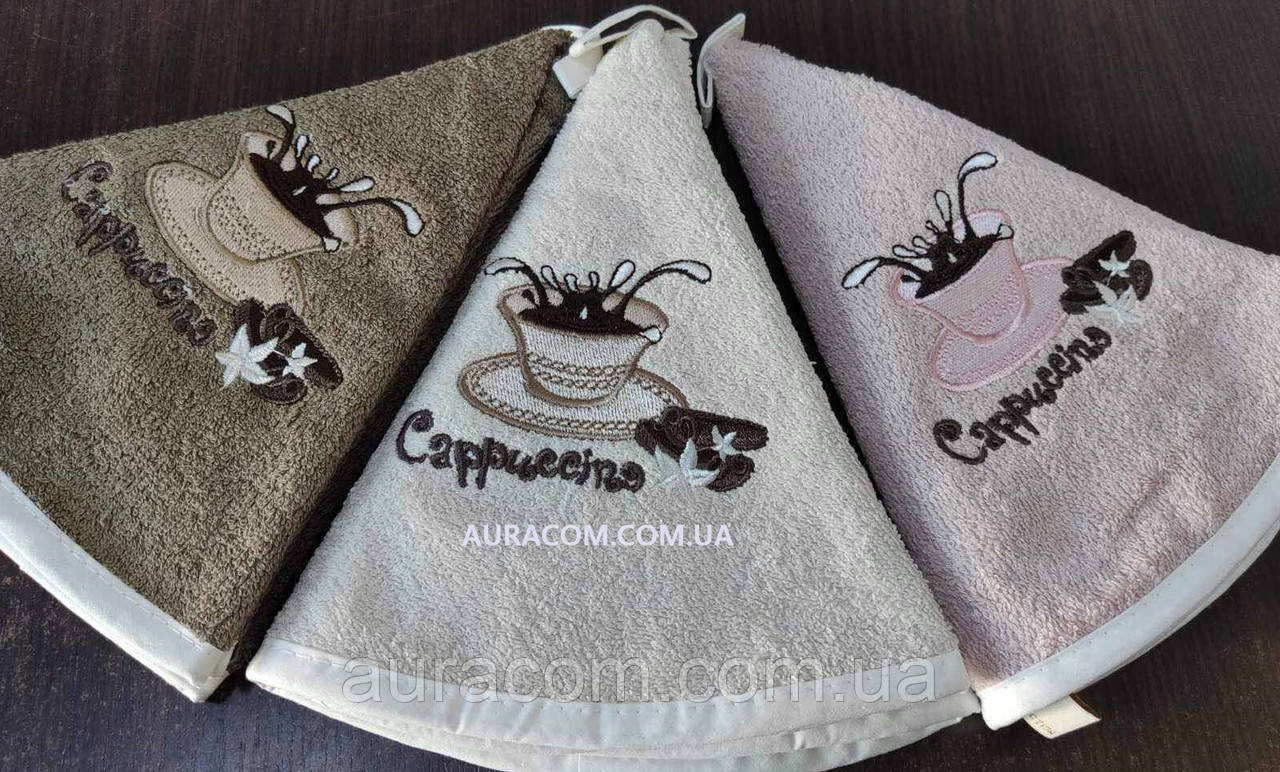 Круглі кухонні рушники на петельці, 3 штуки упаковка, Pupilla., фото 1