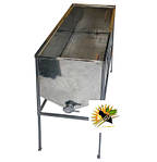 Стіл для роздрукуючи стіл 1,5 м із плоским кошиком (Лист 0,5 AISI 304 неіржавкий) Кран н/ж, фото 6