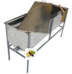 Стіл для роздрукуючи стіл 1,5 м із плоским кошиком (Лист 0,5 AISI 304 неіржавкий) Кран н/ж, фото 2