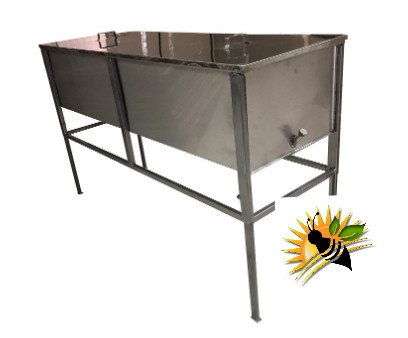 Стіл — востопка, з кришкою — 1,5 метра, товщина — 0,8 мм, фото 1