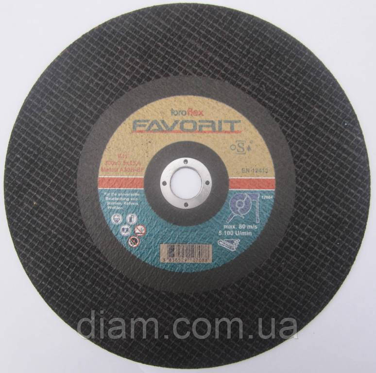 Абразивний відрізний диск, круг для металу "Toroflex Favorit" Словіння 300x3,5x32/25,4"Swatycomet"