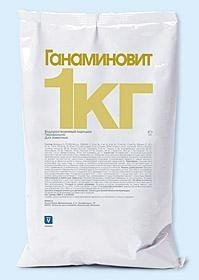 Ганаміновіт 1 кг порошок LIVISTO (Іспанія) водорозчинний полівітамінний препарат для тварин і птиці