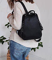 Женский стильный кожаный повседневный рюкзак, фото 2
