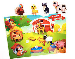 Гра на липучках Тварини на фермі