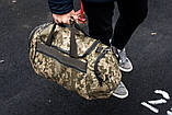 Спортивна чоловіча сумка через плече COMO для тренувань і зали дорожня велика камуфляжна, фото 8