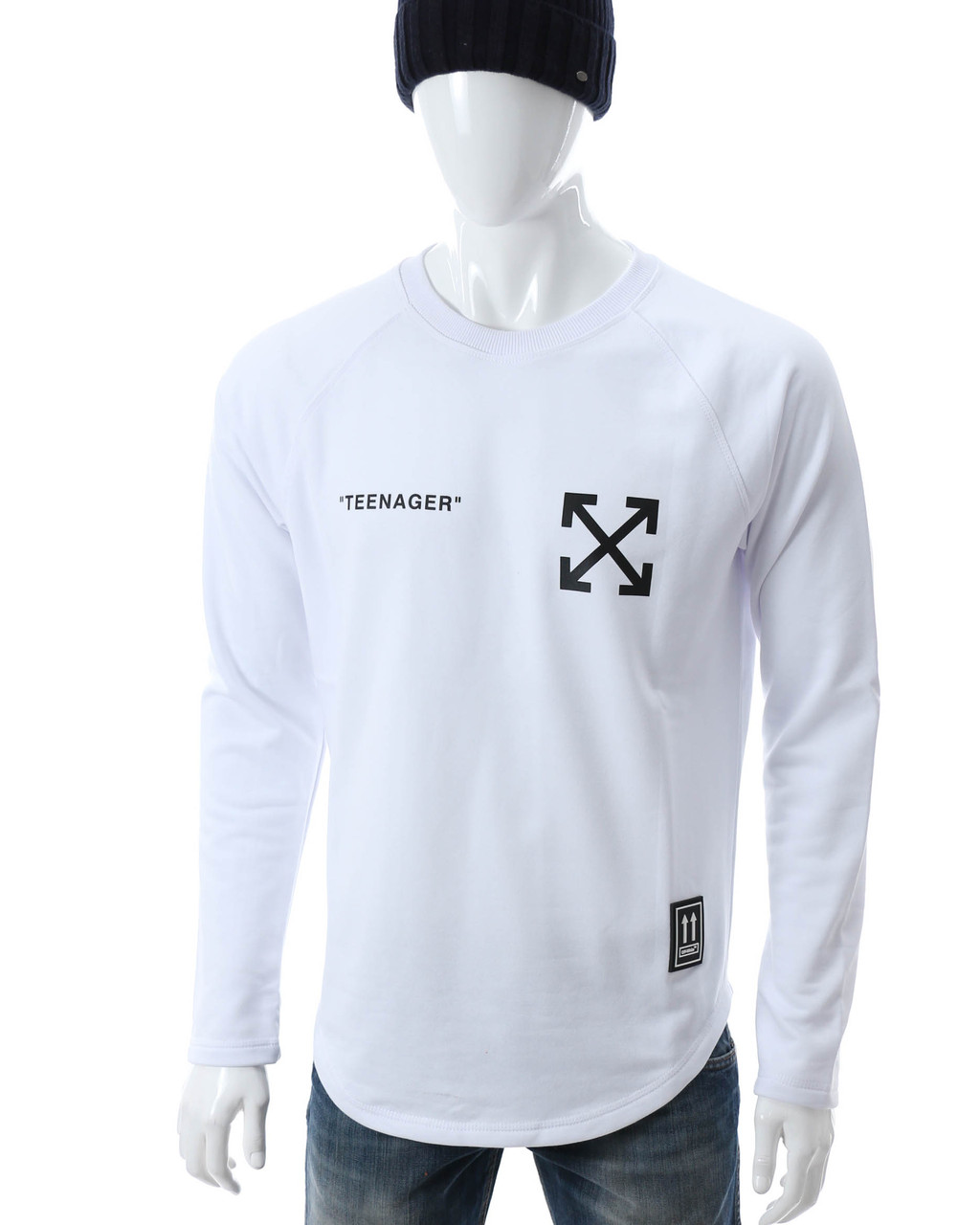Світшот білий OFF-WHITE teenager Р-2 WHT M (Р) 20-511-201-001