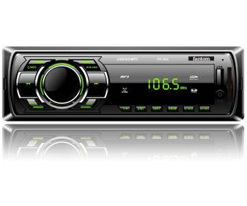 Автомагнітола Fantom FP-302 Black/Green, фото 1
