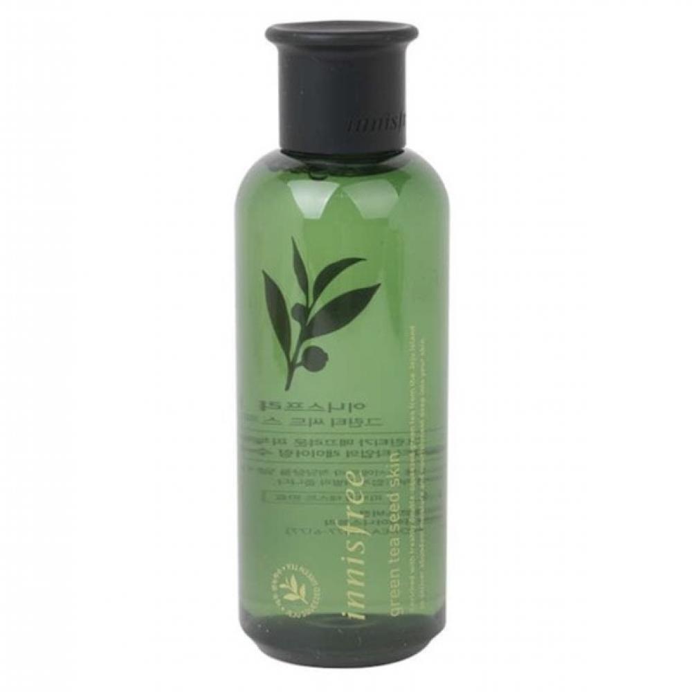Зволожуючий тонер для обличчя з екстрактом насіння зеленого чаю Innisfree Green Tea Seed Skin 200 мл, фото 1