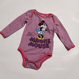 Боді для дівчинки рожеве Minni Mouse Disney baby р.68см