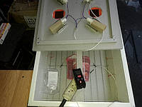 Инкубатор Курочка Ряба на 130 яиц с цифровым терморегулятором и мех.переворотом в пластиковом корпусе.