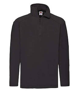 Чоловічий флісовий светр з коміром на замку S, 36 Чорний