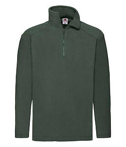 Чоловічий флісовий светр з коміром на замку L, 38 Темно-Зелений