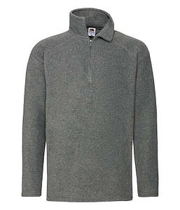 Чоловічий флісовий светр з коміром на замку XL, SK Димчасто-Сірий