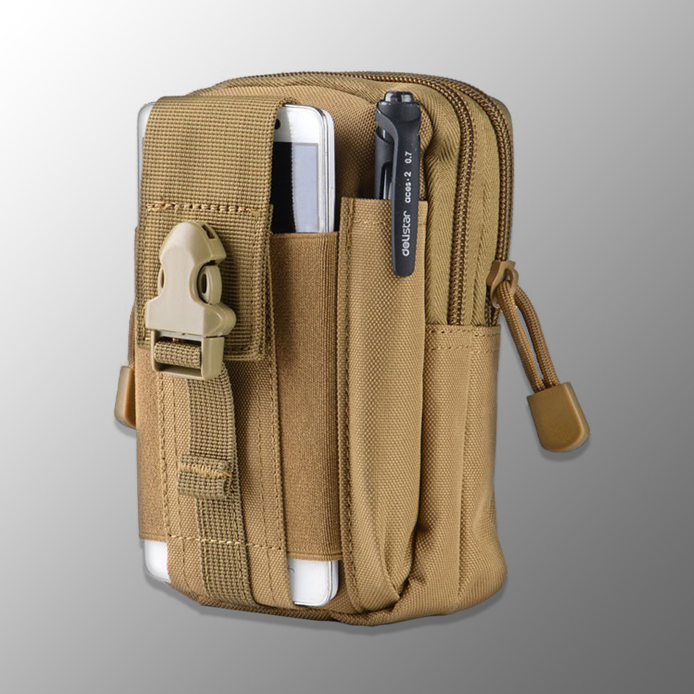 🔥 Підсумок-Сумка "D-1" (койот) поясна сумка, аптечка, молле, molle, edc, чохол для телефону, фото 1