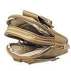 🔥 Підсумок-Сумка "D-1" (койот) поясна сумка, аптечка, молле, molle, edc, чохол для телефону, фото 5