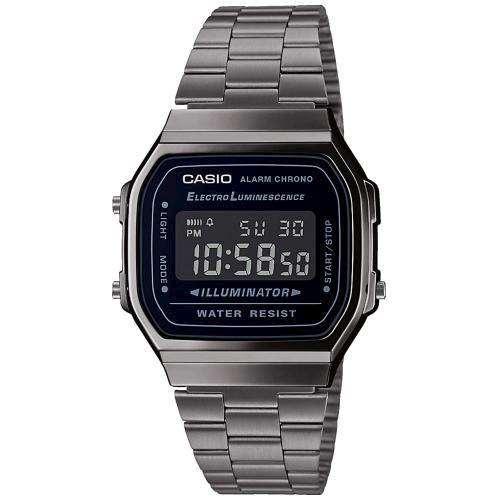 Чоловічі наручні годинники Casio Collection A168WEGG-1BEF зі сталевим браслетом