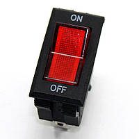 Кнопка RS606 On-Off узкая (250V, 16A, 3 контакта) - кнопочные выключатели Universal