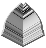 Стельовий плінтус GP-76 з полістиролу. Декоративний багет 141х141мм. Стельовий карниз молдинг., фото 3