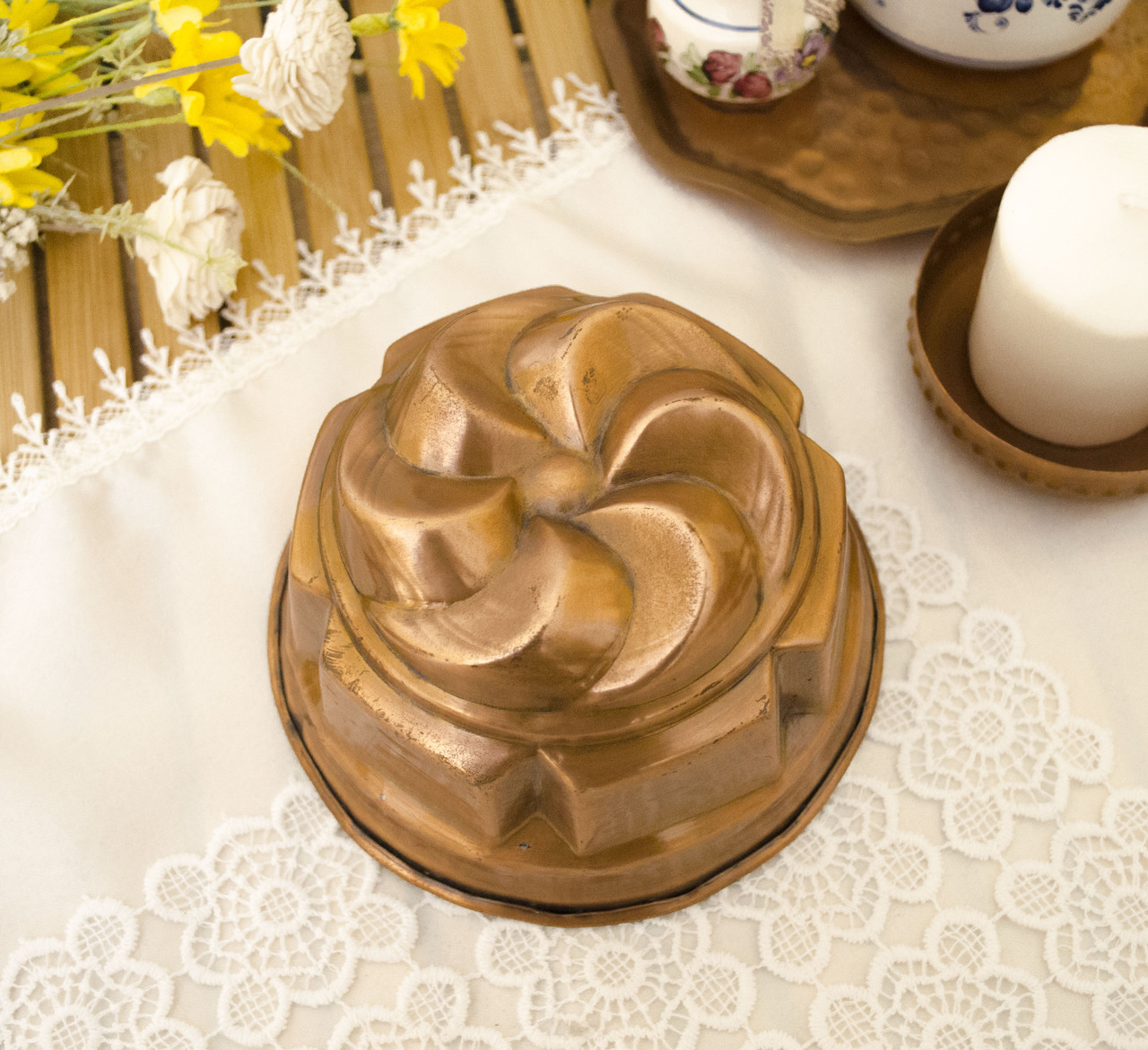 Старенька мідна форма для випічки, мідь, Німеччина, 15 см