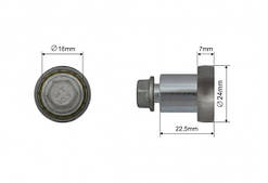 РОЛИК ЗСУВНОГО ДАХУ ПРИЧЕПА 24*7*22,5