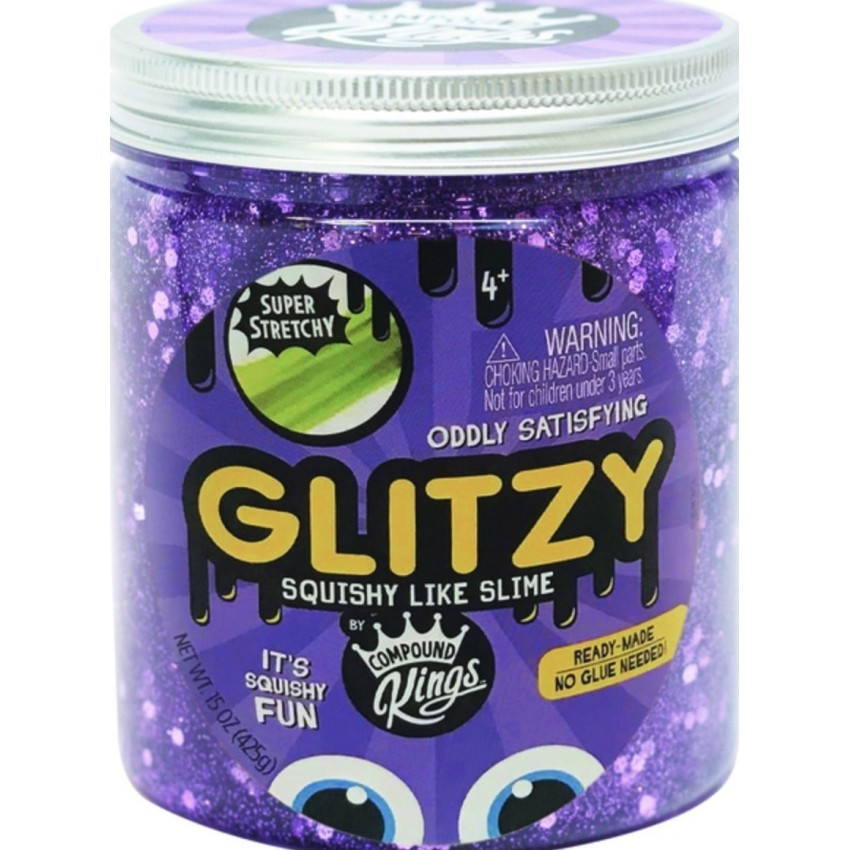 Лизун Slime Glitzi фіолетовий, 425 г Compound Kings 110126_2