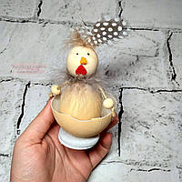 Декор пасхальный, фигурка Пасхальное яйцо, Курочка в скорлупе