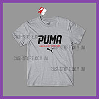 Футболка Puma 'Graphic Print' з биркою | Пума | Сіра